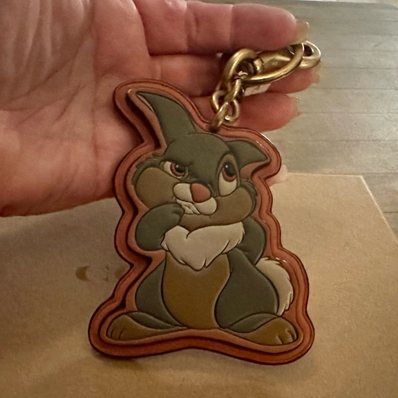 SUPER RARE Disney X Coach Thumper Keychain Fob Bag Charm - Picture 4 of 8